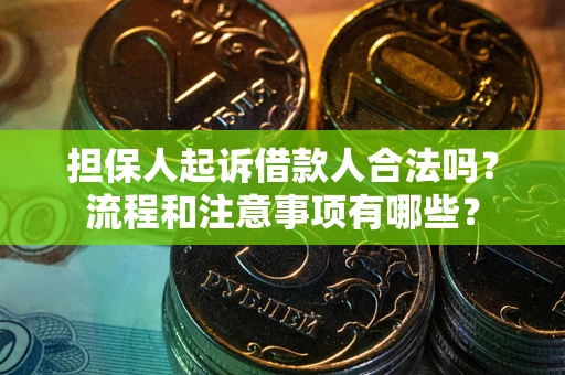 北京担保人起诉借款人合法吗？流程和注意事项有哪些？