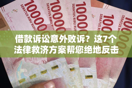北京借款诉讼意外败诉？这7个法律救济方案帮您绝地反击！