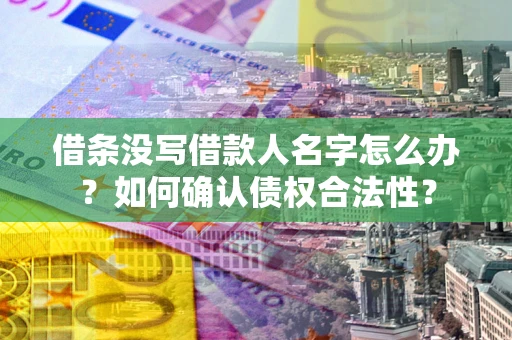 北京借条没写借款人名字怎么办？如何确认债权合法性？